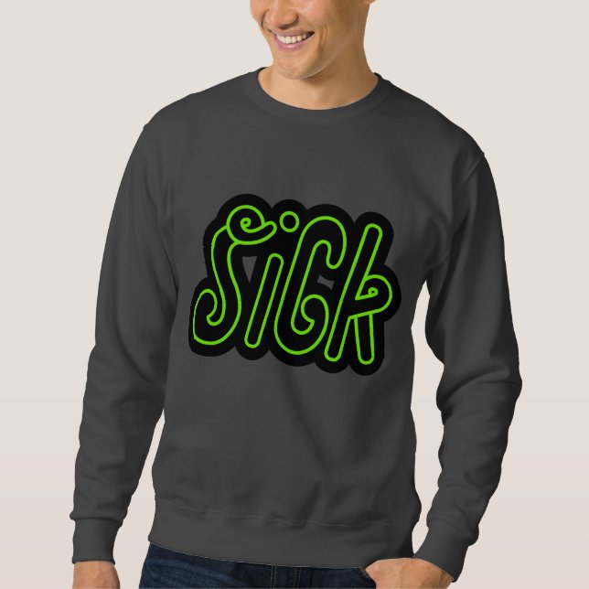 Sweatshirt équipage malade (Devant)