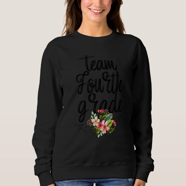 Sweatshirt Équipe 4e année 4e année Enseignant Tee - shirts (Devant)