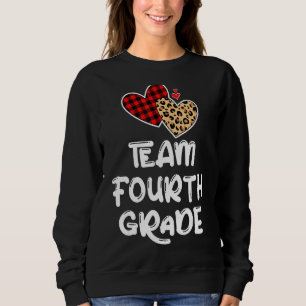 Sweatshirt Équipe 4e année de retour à l'école Enseignants Ét