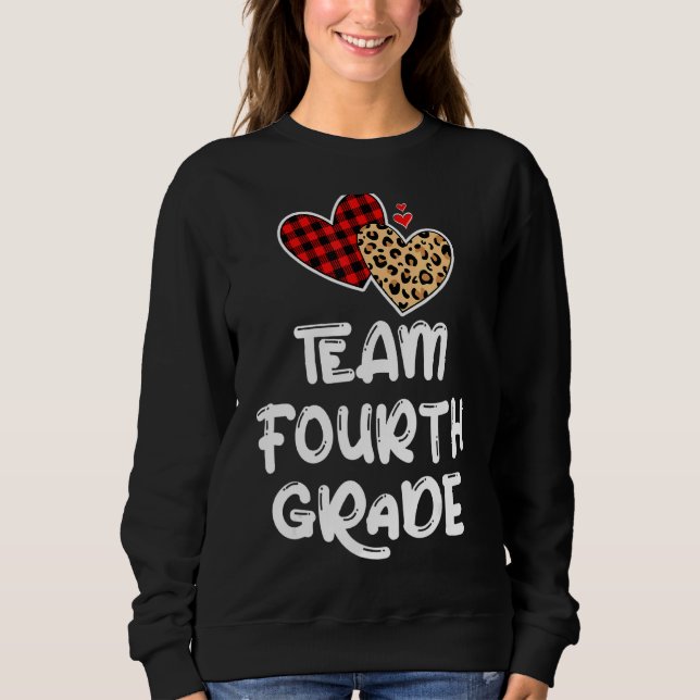 Sweatshirt Équipe 4e année de retour à l'école Enseignants Ét (Devant)