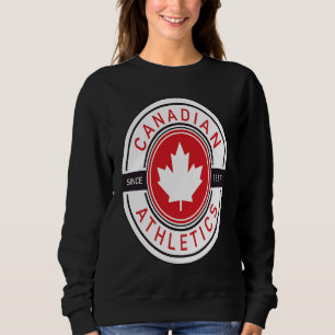 Sweatshirt Équipe Athlétique Fête du Canada Drapeau Canada Fe