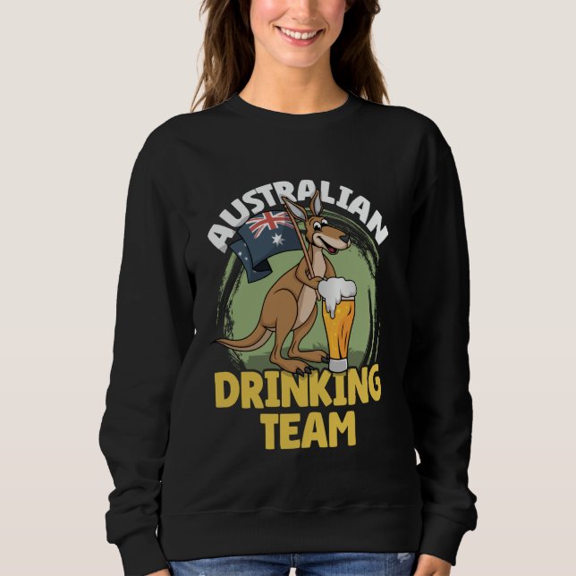 Sweatshirt Équipe australienne de boisson Drapeau australien  (Devant)
