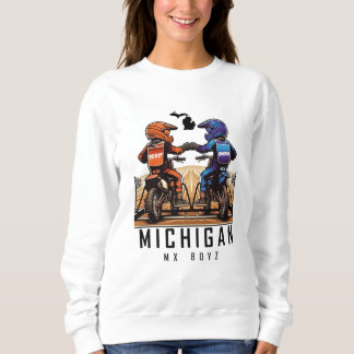 Sweatshirt Équipe blanche de Michigan MX Boyz
