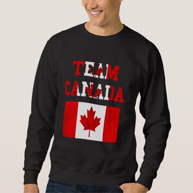 Sweatshirt Équipe Canada Maple Leaf Équipe canadienne de foot (Devant)