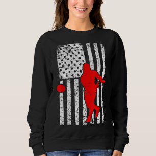 Sweatshirt Équipe d'Amérique vintage de rugby à XV Retro 4 ju