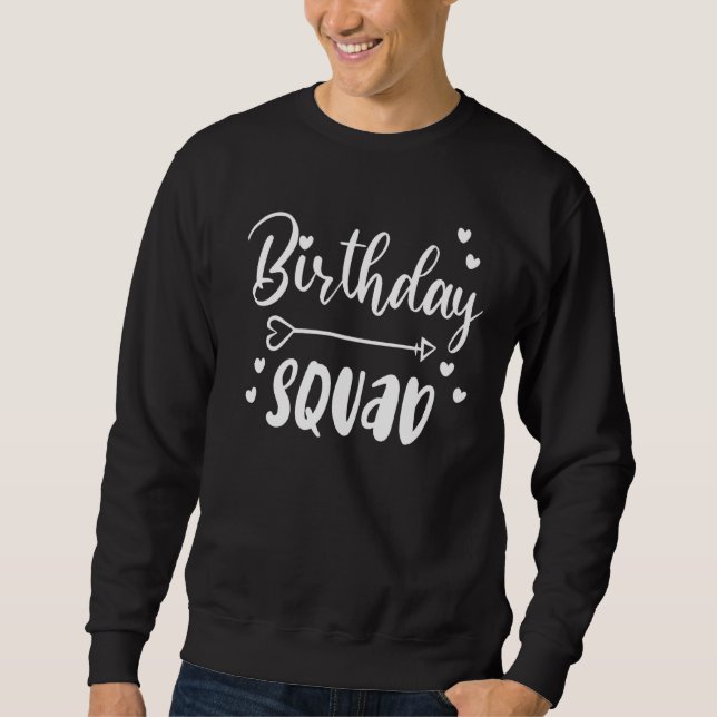 Sweatshirt Équipe D'Anniversaire Pour Hommes Femmes Groupes A (Devant)