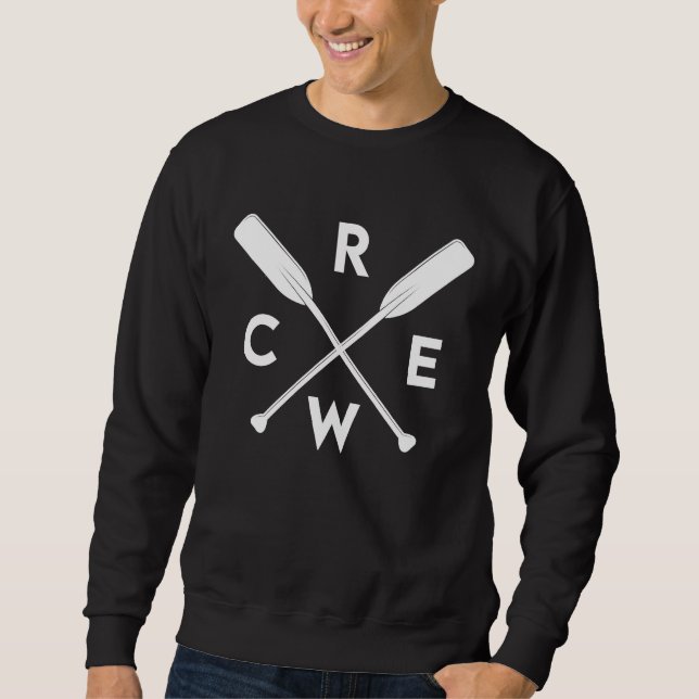 Sweatshirt Équipe d'aviron Rames croisées Rameurs Équipe Entr (Devant)
