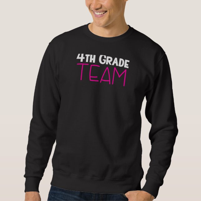 Sweatshirt Équipe de 4e année École primaire 4e année Thé de  (Devant)