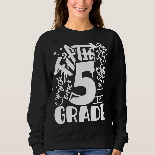 Sweatshirt Équipe de 5e année Enseignant de 5e année Jeunes f (Devant)