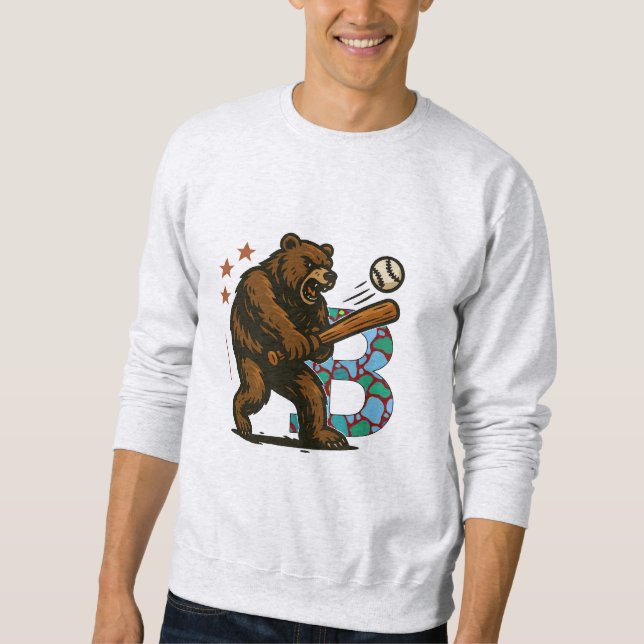 Sweatshirt équipe de base-ball B (Devant)