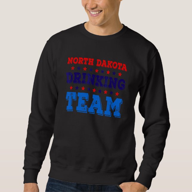 Sweatshirt Équipe de boisson du Dakota du Nord Fierté de l'Ét (Devant)