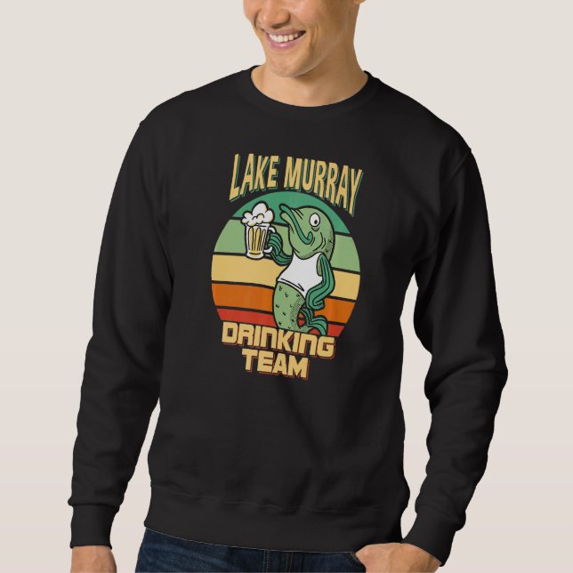 Sweatshirt Équipe de boisson du lac Murray Pêche à la bière d (Devant)