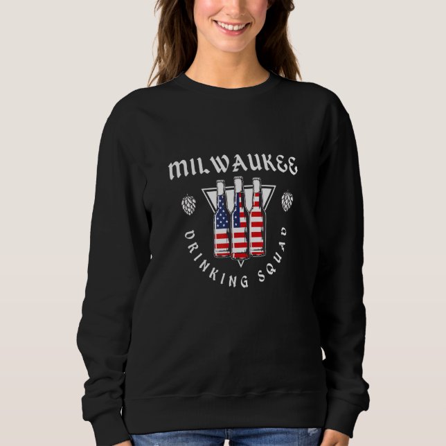 Sweatshirt Équipe de boisson Milwaukee Capitaine Wisconsin Cr (Devant)