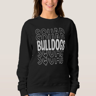 Sweatshirt Équipe de Bulldogs École Équipe Sportive Mascotte 