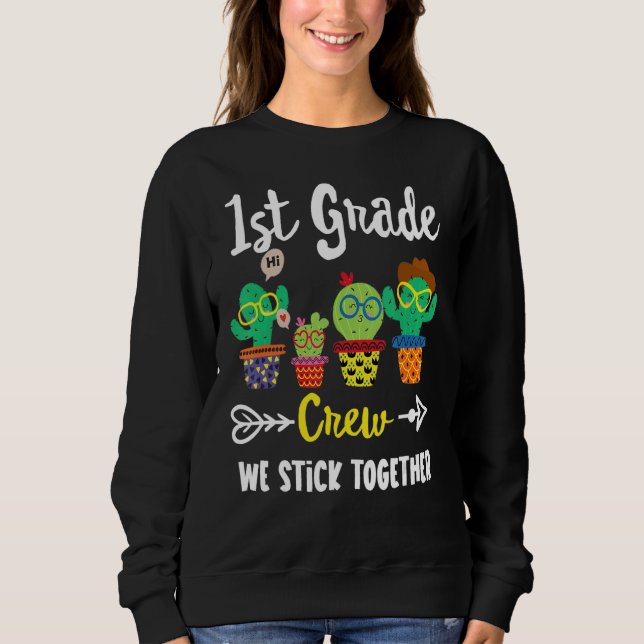 Sweatshirt Équipe de Cactus de 1re année Équipe de Cactus de  (Devant)