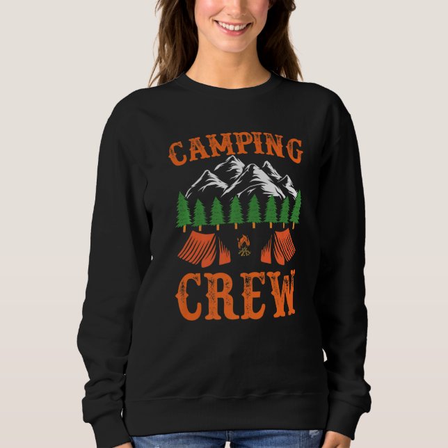 Sweatshirt Équipe de camping d'été en plein air Feu de camp C (Devant)