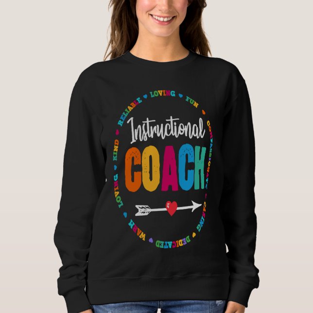 Sweatshirt Équipe de coach pédagogique Retour à l'école Ensem (Devant)