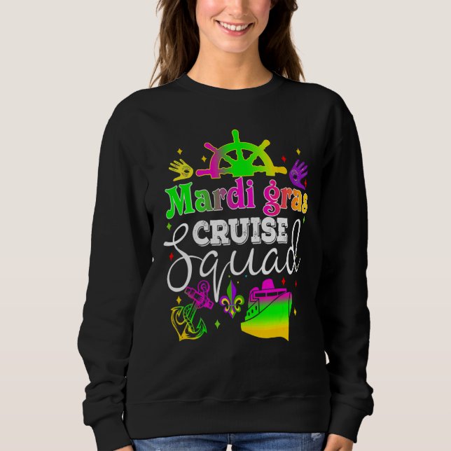 Sweatshirt Équipe de croisière Mardi Gras Costume de Carnaval (Devant)
