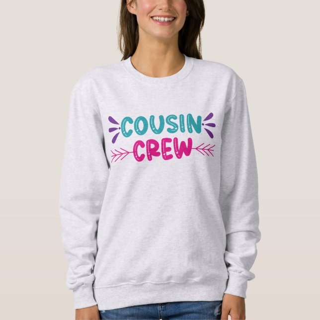 Sweatshirt Équipe de Cute Cousin (Devant)