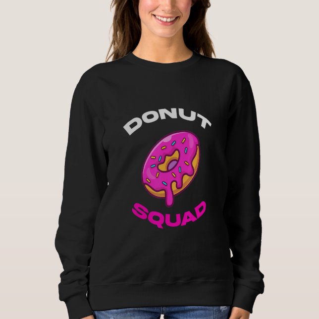 Sweatshirt Équipe de donuts cool (Devant)