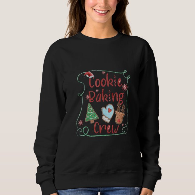 Sweatshirt Équipe de fabrication de biscuits de Noël Xmas pai (Devant)