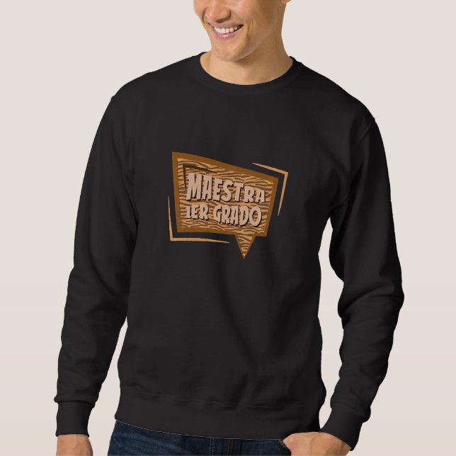 Sweatshirt Équipe de femmes enseignant espagnol 1 Primer Grad (Devant)