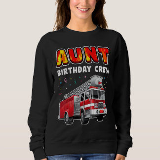 Sweatshirt Équipe de fête d'anniversaire de tante Camion de p
