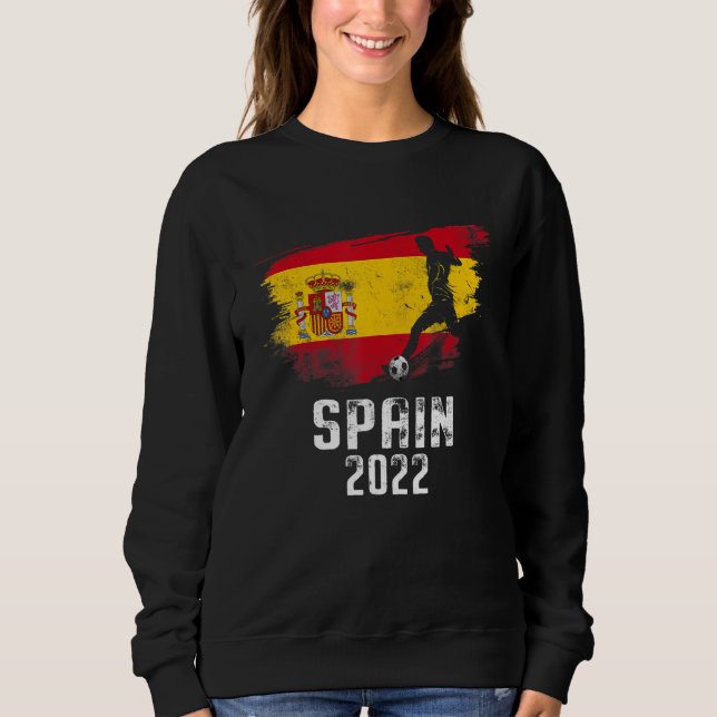 Sweatshirt Équipe de football espagnole Drapeau espagnol 2022 (Devant)