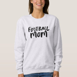 Sweatshirt Équipe de football maman design noir type personna