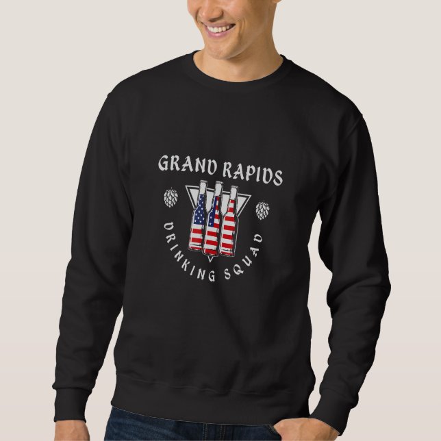 Sweatshirt Équipe de grand Rapids Boissons Capitaine Michigan (Devant)