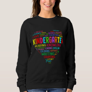 Sweatshirt Équipe De Jardin D'Enfants Coeur Retour À L'École 
