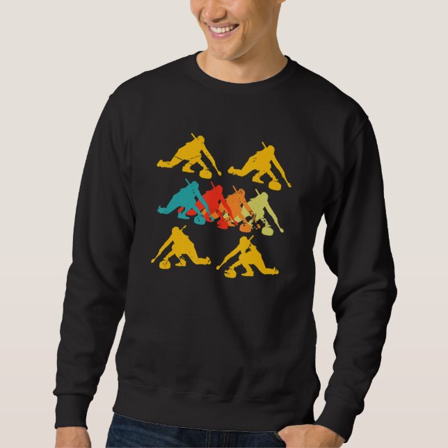 Sweatshirt Équipe de joueurs de curling Stages d'entraîneurs  (Devant)