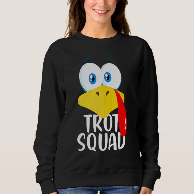 Sweatshirt Équipe de la Course de la dinde de Thanksgiving 2 (Devant)