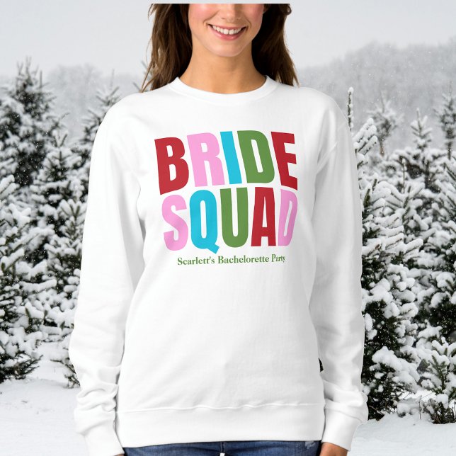 Sweatshirt Équipe de la mariée de Bachelorette d'hiver (Créateur téléchargé)