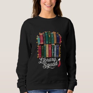 Sweatshirt Équipe de lecture de la bibliothèque de Noël amour