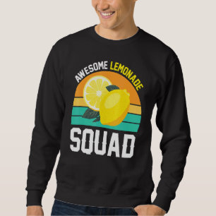 Sweatshirt Équipe de limonade géniale Citron Fruit Été Vinta