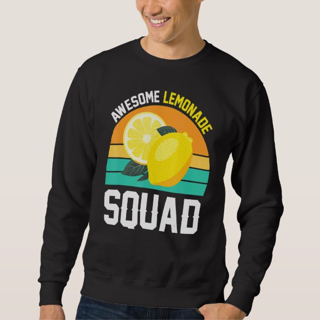 Sweatshirt Équipe de limonade géniale Citron Fruit  Été Vinta (Devant)