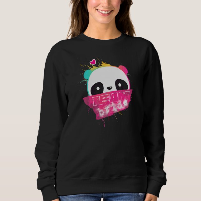Sweatshirt Équipe de mariée féminine  Femmes Enterrement de v (Devant)