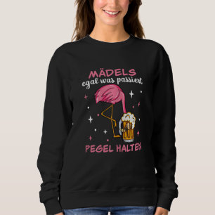 Sweatshirt Équipe de mariée féminine flamant rose enterrement