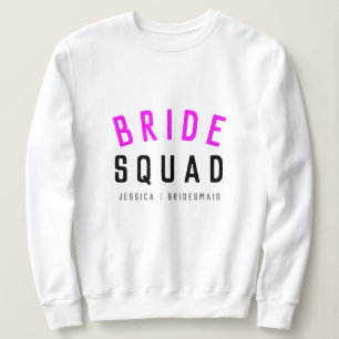 Sweatshirt Équipe de mariées Bridesmaid Chaud Rose Bachelor