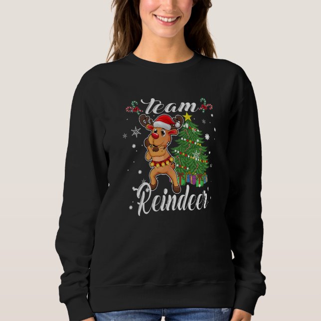 Sweatshirt Équipe de Noël Reindeer (Devant)
