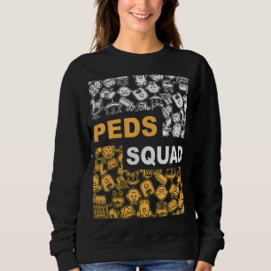 Sweatshirt Équipe de pédiatrie Infirmière inscrite Travail du