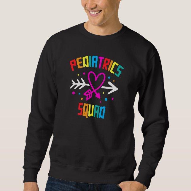 Sweatshirt Équipe de pédiatrie Infirmière mignonne (Devant)