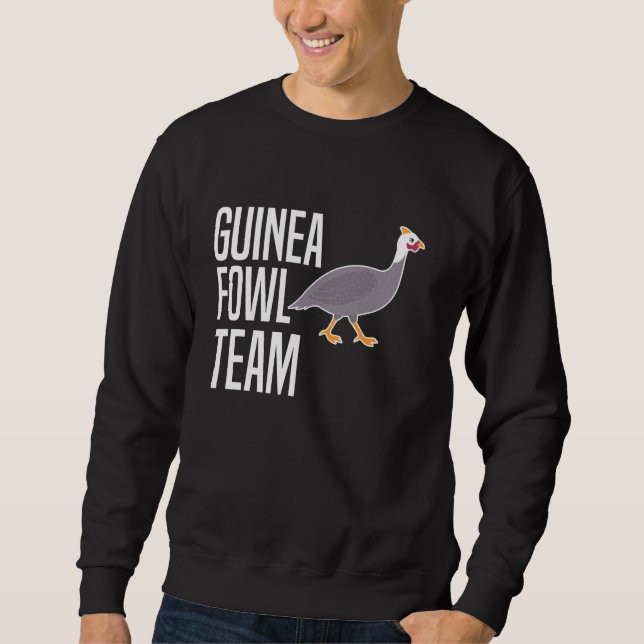 Sweatshirt Équipe de poulets pintade oiseau (Devant)