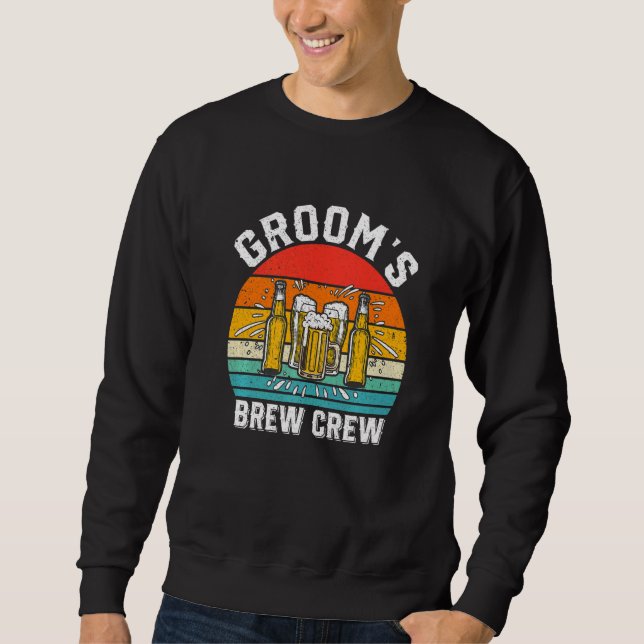 Sweatshirt Équipe de préparation du marié pour l'enterrement  (Devant)