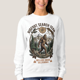 Sweatshirt Équipe de recherche de Bigfoot Sasquatch en randon