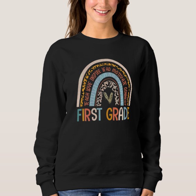 Sweatshirt Équipe de rentrée en première année Enseignants de (Devant)