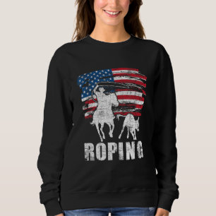 Sweatshirt Équipe de Roping  Cordier Usa Drapeau Américain He
