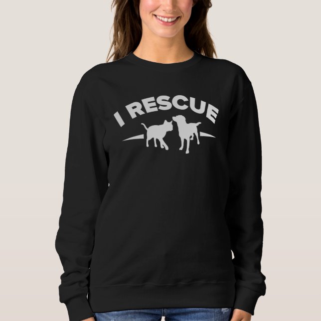 Sweatshirt Équipe de sauvetage des animaux (Devant)