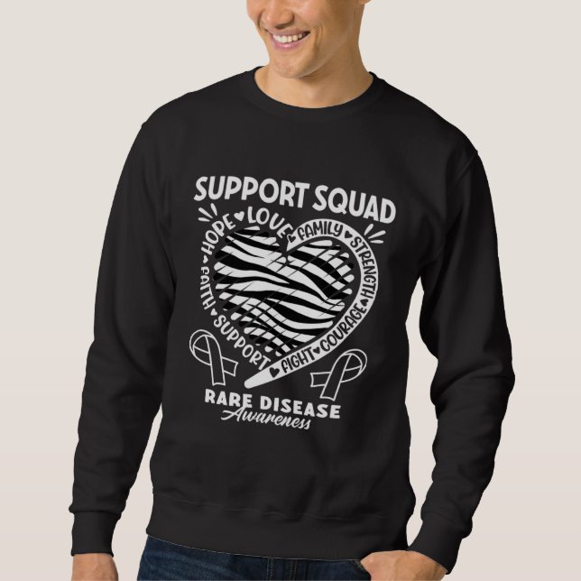 Sweatshirt Équipe de soutien de la sensibilisation I Ruban zè (Devant)